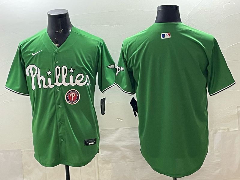 Men 2026 Philadelphia Phillies Blank Green Game Nike MLB Jersey 004